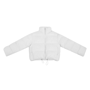 THESOONG/新款女装定制三防95鹅绒保暖立领白色羽绒服外套8293