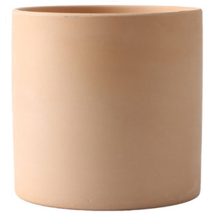 陶土透气素烧北欧圆柱直筒花盆多肉植物绿植盆栽泥瓦盆清仓特价