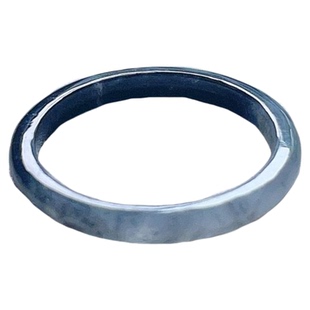 天然A货翡翠细边戒指乳白乌鸡双彩19.2mm缅甸老坑玉指环意境20#