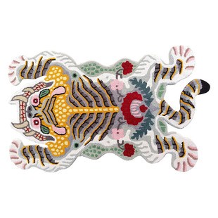 【藏虎】不规则中古风卧室床边毯异形老虎地毯衣帽间飘窗客厅地垫