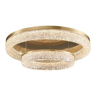 帕莎全铜轻奢客厅吸顶灯简约现代大气圆形树脂楼餐厅卧室大厅灯具