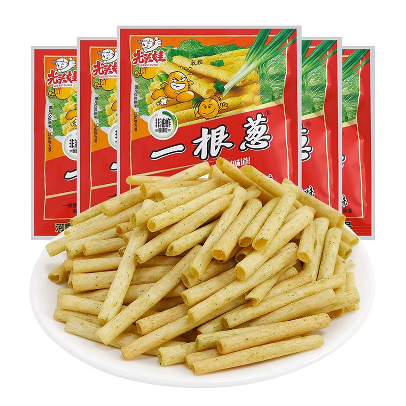 光头娃一根葱8090后老式儿时记忆葱香味童年膨化食品怀旧小零食