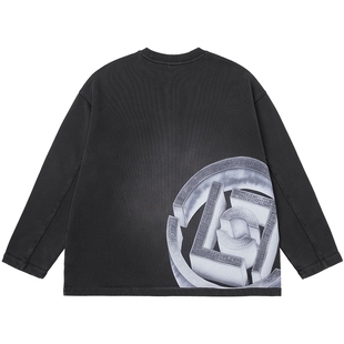 【CLOTTEE by CLOT】水墨丹青盘扣印花水洗卫衣 物系列