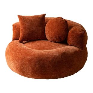 ROOOOM中古风布艺沙发意式懒人沙发单人客厅单人沙发椅圆形沙发椅