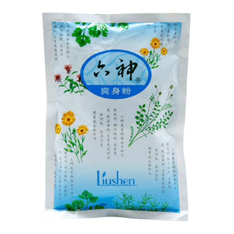 整箱六神爽身粉60袋男女士舒缓粉