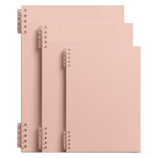 不硌手活页本可拆卸笔记本本子B5线圈本初高中生专用大学生考研记事纸扣环外壳方格空白日记本高颜值办公装订