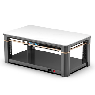 南极人烤火桌新款取暖桌升降茶几一体电暖桌子家用客厅电暖炉发热