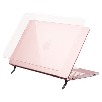VOKAMO沃咔曼适用MacBook保护壳苹果笔记本高透带支架MacBookAir/Pro/Neo/M4/M5电脑硬壳保护套13/14/15/16寸