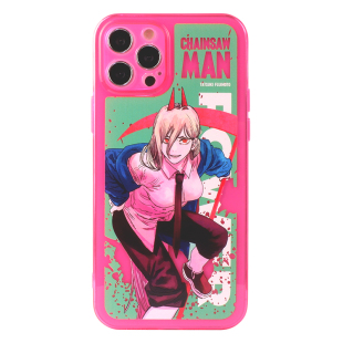 SMTM适用苹果15promax13动漫镭射iphone12帕瓦周边电锯人手机壳14保护套