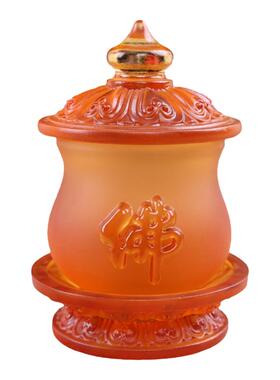 琉璃供杯莲花花净水杯供奉观音