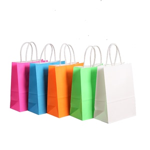 牛皮纸袋手提袋定制外卖打包袋礼品包装袋服装店袋子定做印刷logo