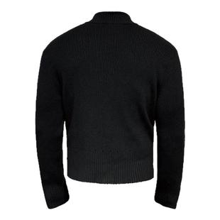 JCAESAR ZIPPER-SWEATER斜拉链毛衣 高弹包芯纱 贯穿式双开斜拉链