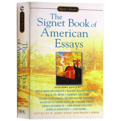 The Signet Book of American Essays 英文原版小说书 美国经典短文集 英文版 富兰克林自传 进口原版英文书 进口英语书籍