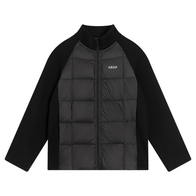 90白鸭绒轻薄羽绒服黑内胆青少年