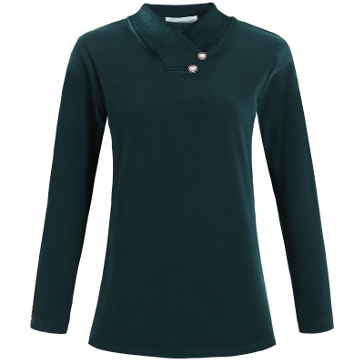 德绒打底衫女装大码长袖t恤上衣