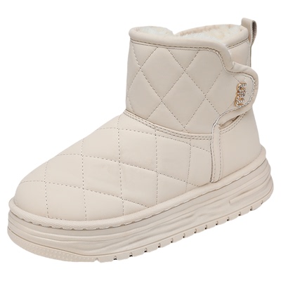 赵露思许妍同款加绒雪地靴女棉鞋