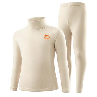 简云半高领儿童保暖内衣套装