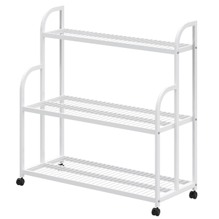 落地置物架阳台花架阶梯式多层植物多肉花盆移动铁艺花架子客厅