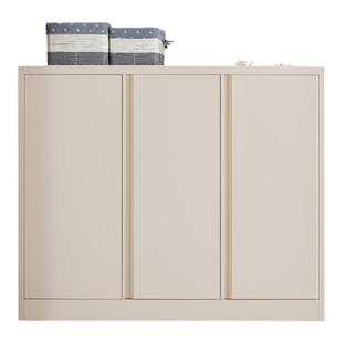 定制阳台柜储物柜防晒防水家用带轮子置物柜杂物柜移门铁皮鞋柜