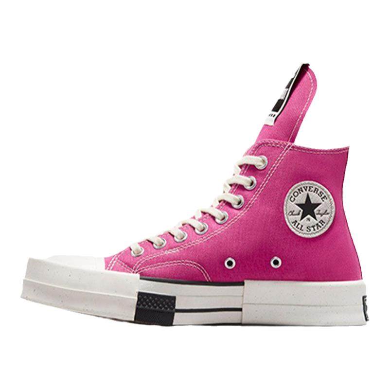 Rick Owens DRKSHDW x Converse RO联名高帮男女黑色帆布鞋
