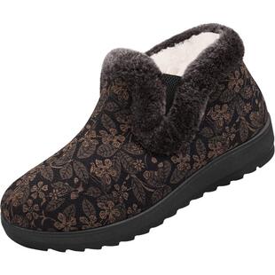 老北京棉鞋女冬加绒新款正品老太太保暖老年妈妈东北羊毛老人布鞋