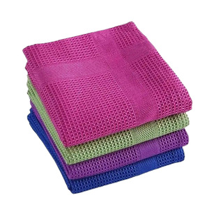 无痕清洁布擦专用玻璃不掉毛镜面器皿卫浴金属吸水不留痕家务抹布