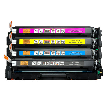 适用惠普m377dw硒鼓cf410a黑色碳粉盒M477fdw 477fdn 477fnw 452dw 452dn 452nw 蓝红黄色大容量色墨粉彩炭粉