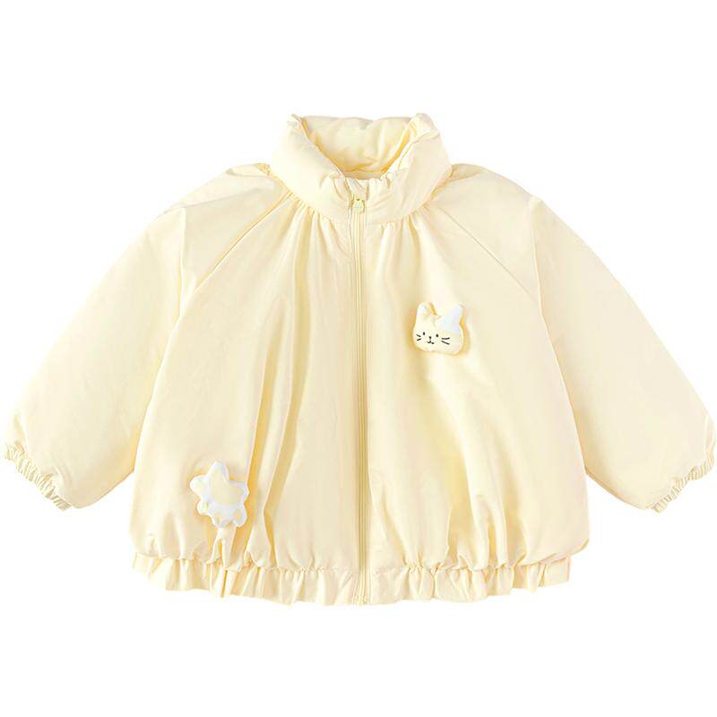 巴拉巴拉女童棉服宝宝立领外套冬