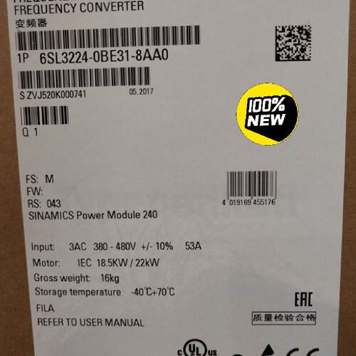 【询价】6SL3224-0BE31-8AA0G120 功率适用