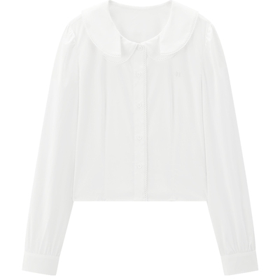 【商场同款】乐町抗皱长袖衬衫2026年春季新款收腰上衣C1CAG1128