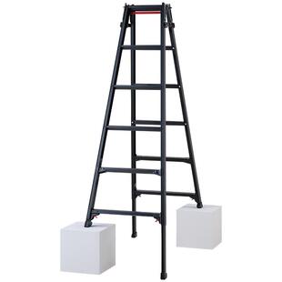 HASEGAWA日本长谷川伸缩人字梯铝合金家用梯子兼直梯登高爬梯RYZB