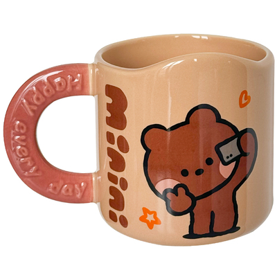 minini联名陶瓷马克杯咖啡早餐杯