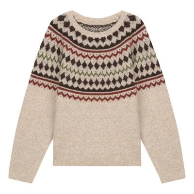 费尔岛毛衣秋冬季小个子针织衫