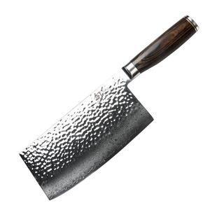 KAI贝印旬刀日本进口家用大马士革中式捶纹菜刀厨师专用锻打锋利