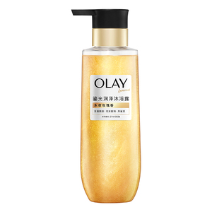 OLAY玉兰油鎏光润泽桃花瓶沐浴露男女士添加果酸滋润香氛沐浴乳液