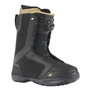 美国K2单板雪鞋ROSKO男单板成人滑雪鞋黑白热定型 boa钢丝扣快穿