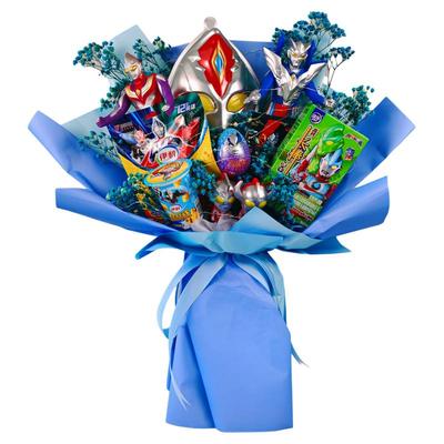 成品零食手工花束送男孩的生日礼物儿童零食大礼包小孩毕业礼品