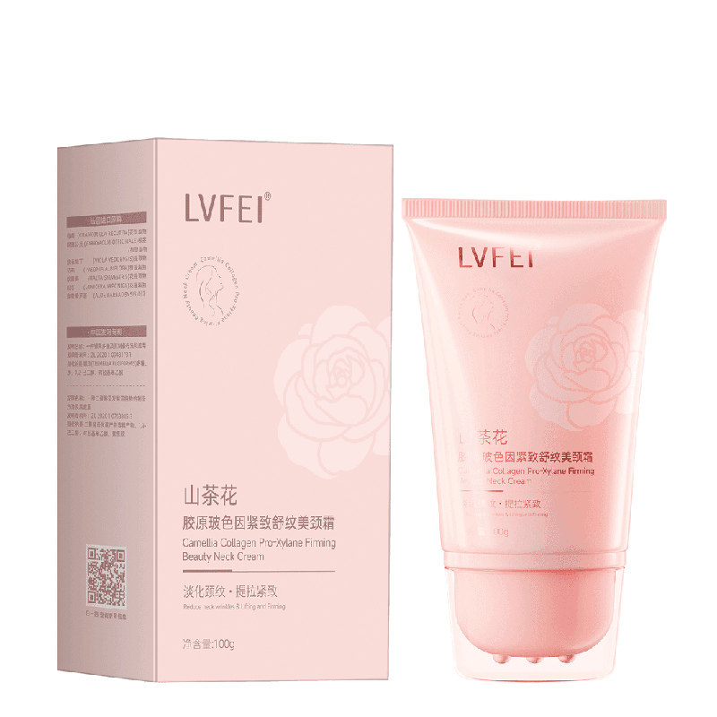山茶花胶原玻色因紧致舒纹美颈霜淡化颈纹紧致抗皱提拉润肤