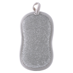 钢丝洗碗布替代钢丝球银丝抹布不易沾油双面厚刷锅不伤锅洗碗神器