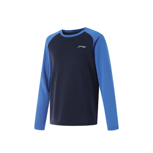 李宁儿童长袖T恤速干衣2026新款上衣男童装女童青少年运动训练服