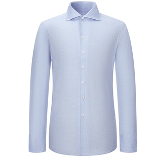 【易打理两用领】柏品TESTA纯棉长袖衬衫男士商务正装职业衬衣