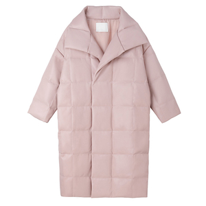 PAPERLLL蛋白皮鸭绒长款独特羽绒服女冬季2025新款今年流行爆款