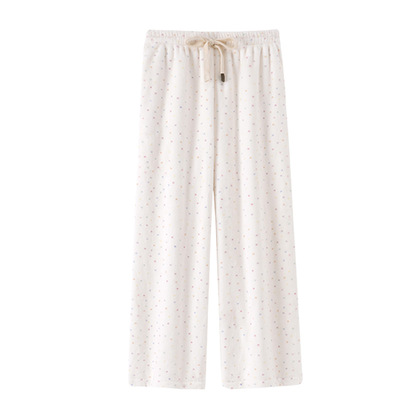 女童珊瑚绒睡裤加厚绒法兰绒冬款