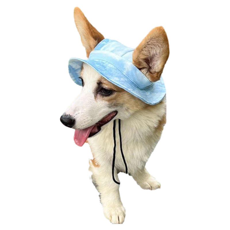 宠物帽子可爱头饰夏天外出遮阳帽