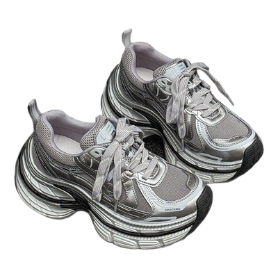 2025爆款时尚老爹鞋厚底小个子