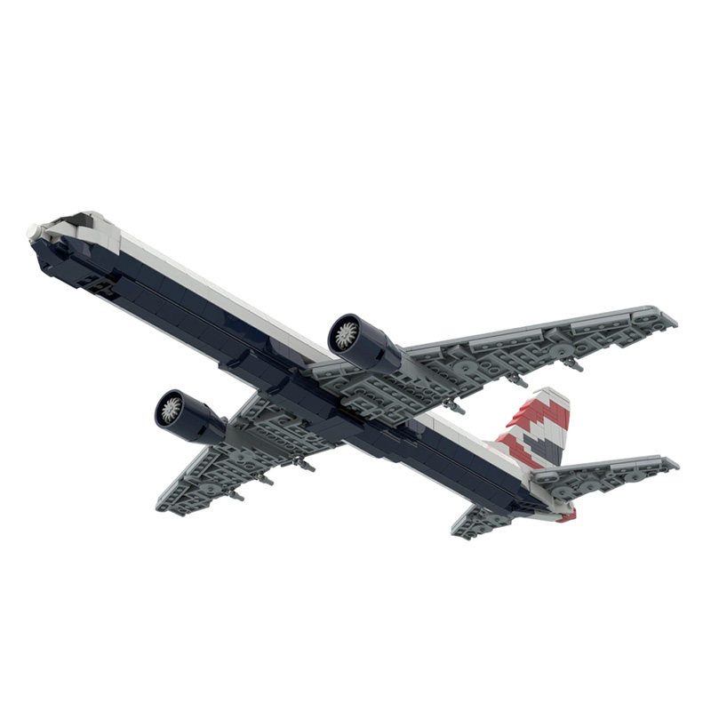 波音757-200型客机积木模型玩具