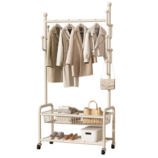 挂衣架落地卧室简易可移动室内衣服收纳置物架家用阳台宿舍衣帽架