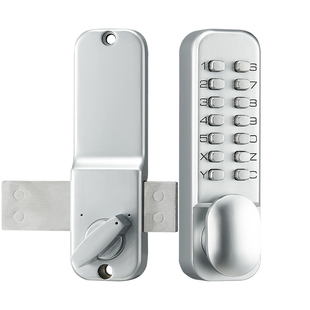 机械密码锁门锁户外花园栅栏门不用电庭院防水铁门别墅木门密码锁