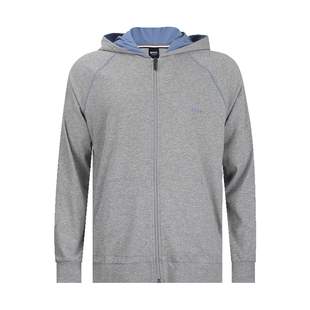 Hugo Boss雨果-博斯男字母印花连帽拉链长袖卫衣男士2026新款XY