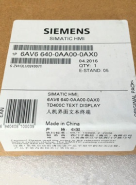 议价西门子S7-200 TD400C 文本显示器6AV6640-0AA00-0AX0/OXAO